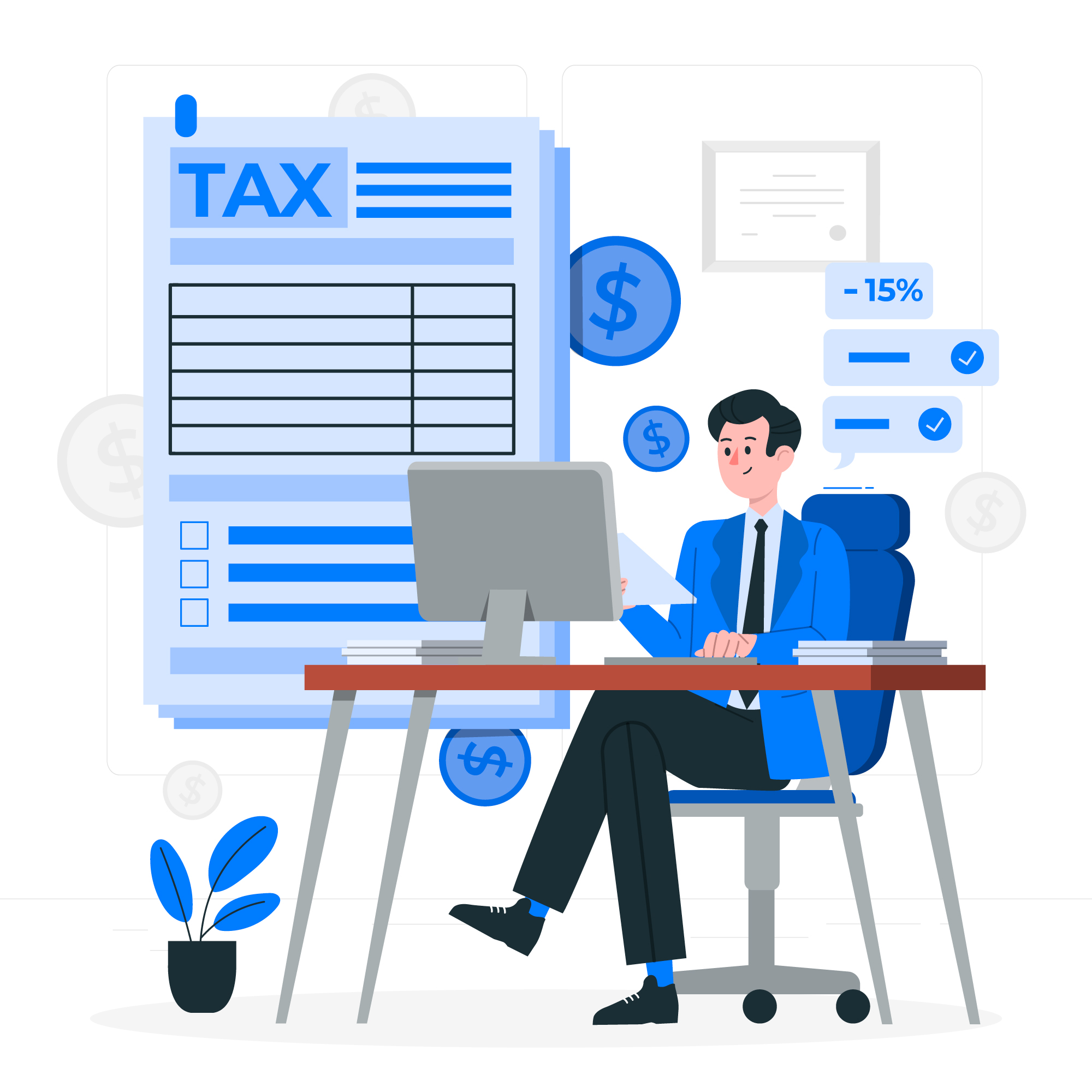 Tax Solutions Illustration